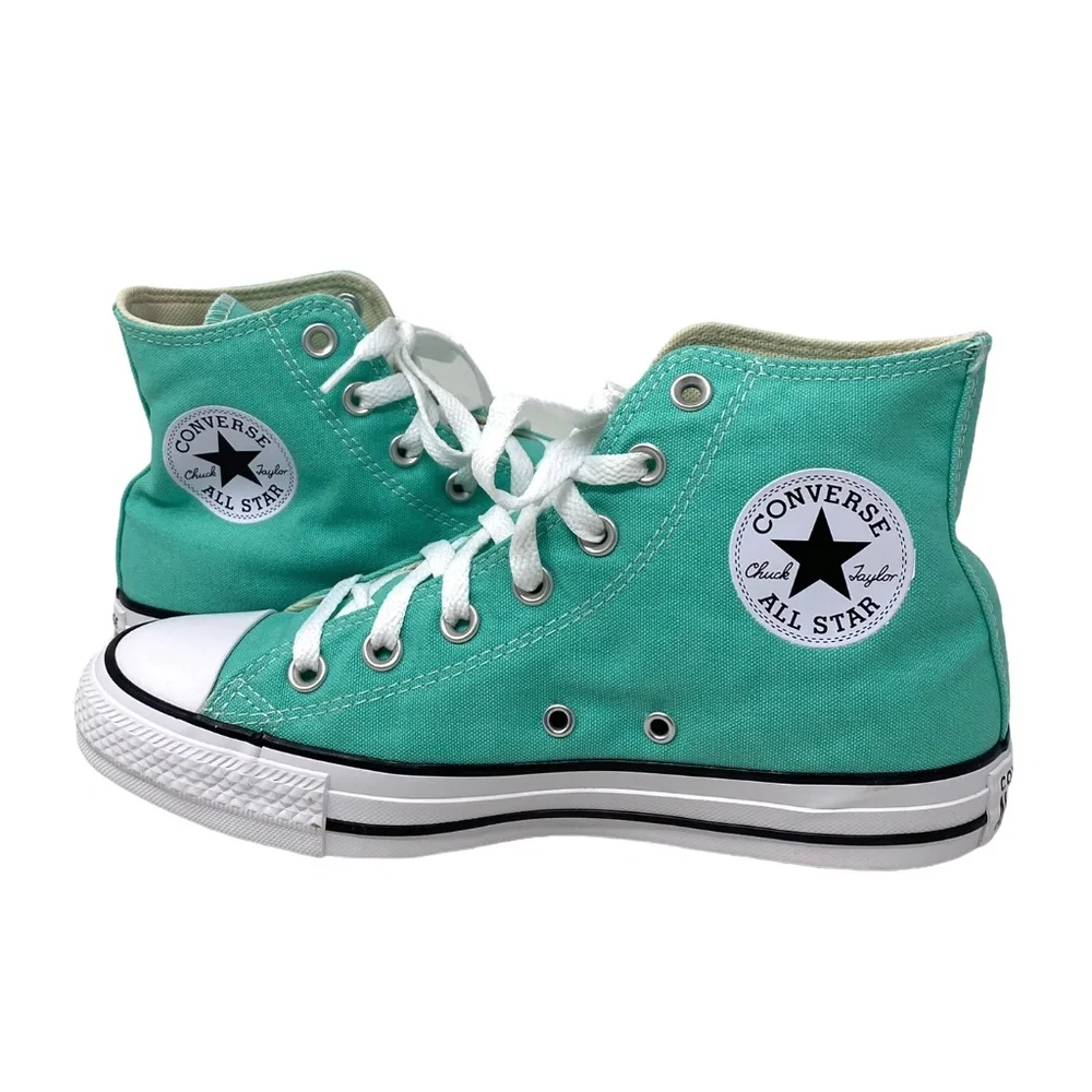 Converse Ctas High Top Women's Shoes Canvas Green Sneakers Skateboarding A03796F - Picture 2 of 11